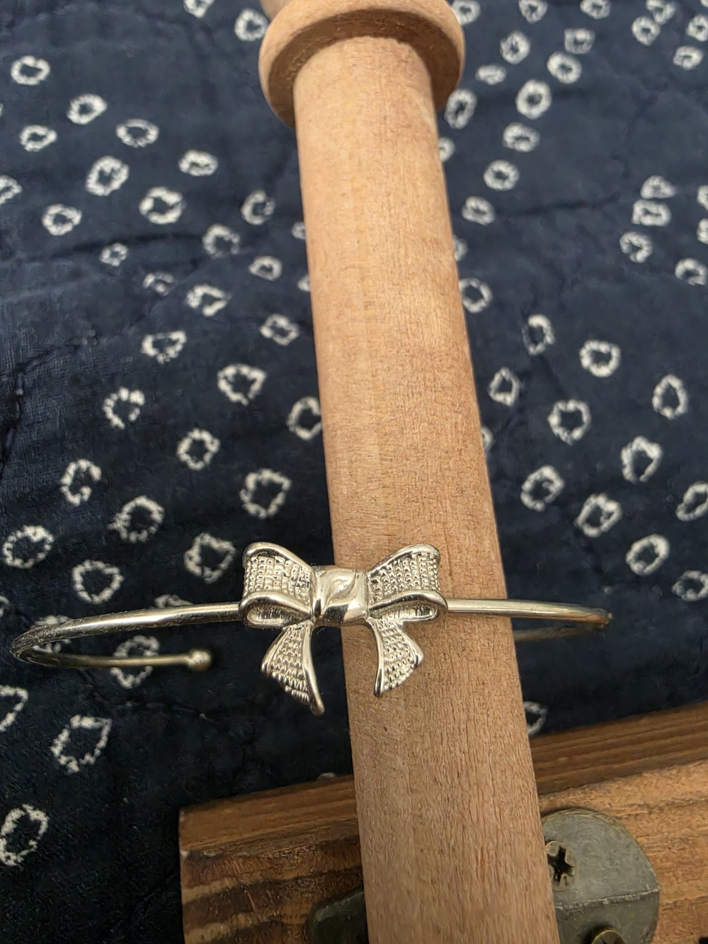 Kate Spade Silver Bow Cuff Bracelet